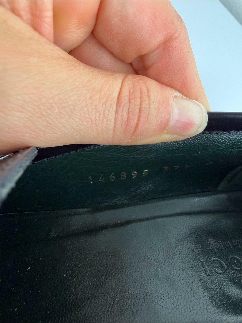Gucci Black Leather Loafers Black 37.5/7.5 - Picture 10 of 15